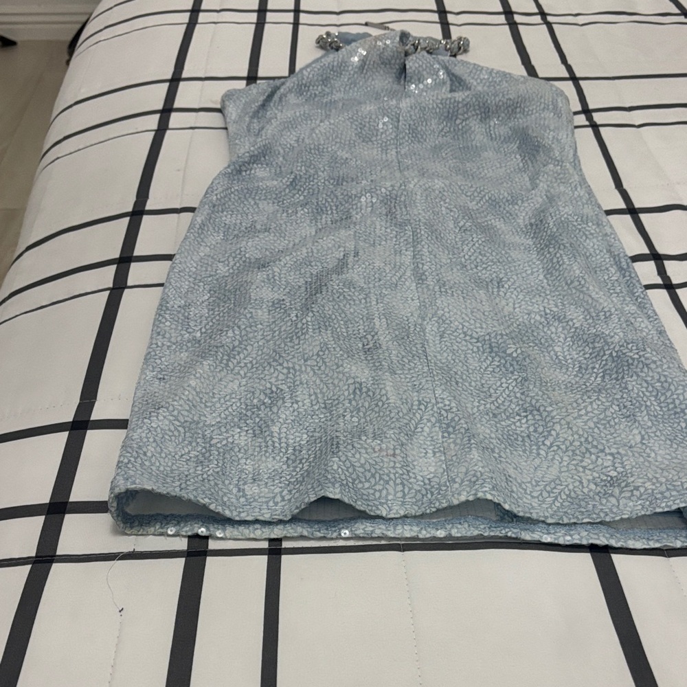 MICHAEL Michael Kors Strapless Dress in Light Blue
